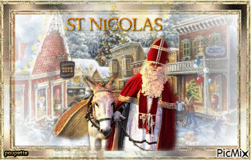 saint nicolas - Бесплатный анимированный гифка