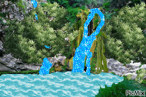 blue lagoon - Бесплатный анимированный гифка