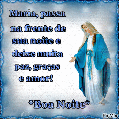 BOA NOITE COM MARIA. - Бесплатный анимированный гифка