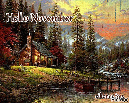Hello November - GIF animasi gratis