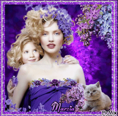 Mother & Daughter - Free animated GIF