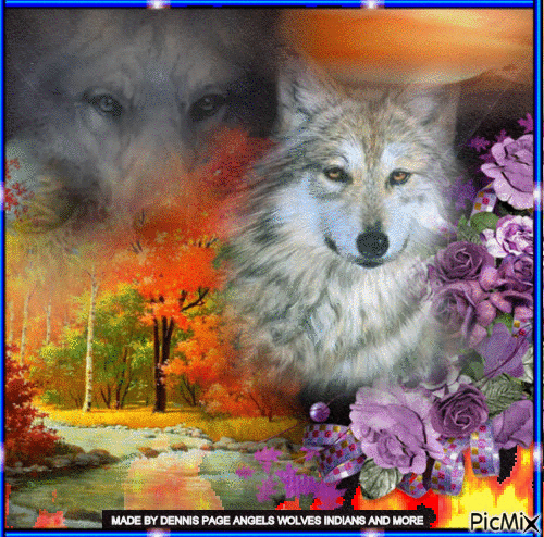 SELF MADE WOLF PICTURE - GIF animate gratis