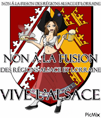 Non à la fusion des régions Alsace et Lorraine - Бесплатни анимирани ГИФ