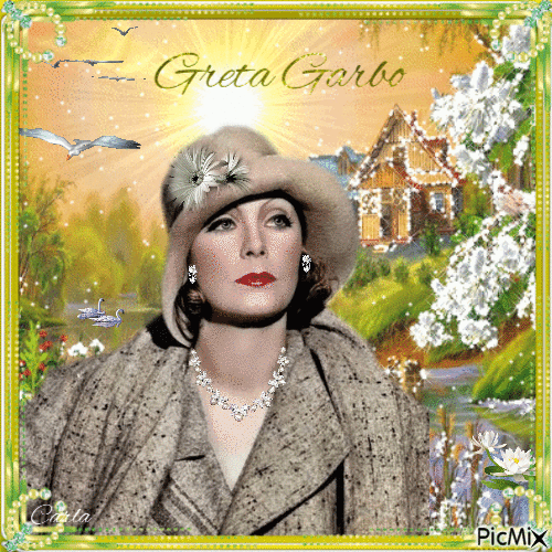 Greta Garbo - Zdarma animovaný GIF