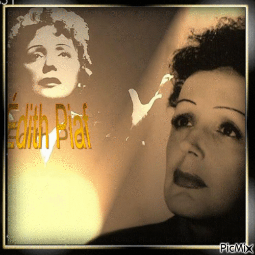 Edith Piaf - Gratis animerad GIF