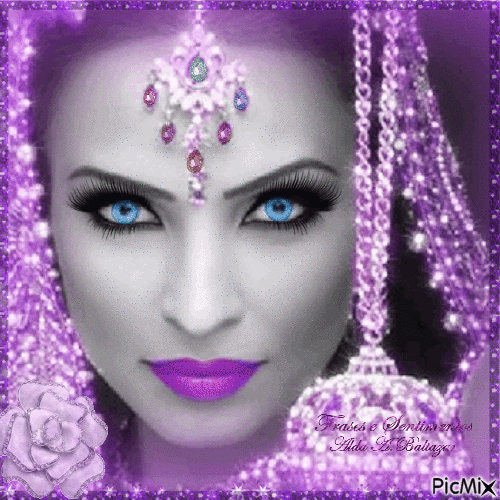 The Purple Woman - Ingyenes animált GIF
