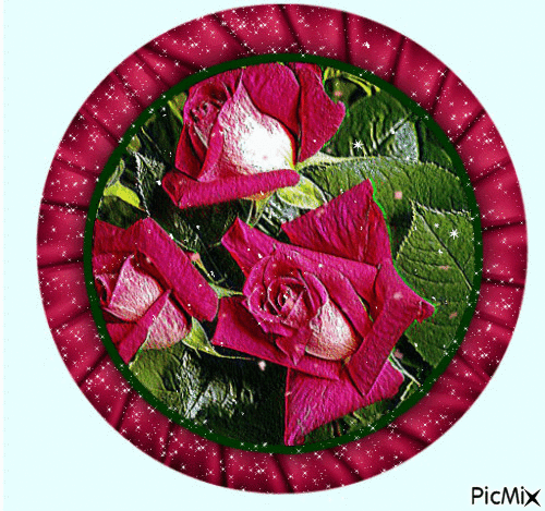 rose médaillon - GIF animate gratis