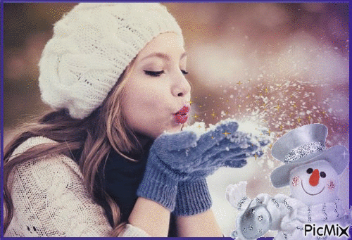 zimowe pozdrowienia - GIF animado gratis
