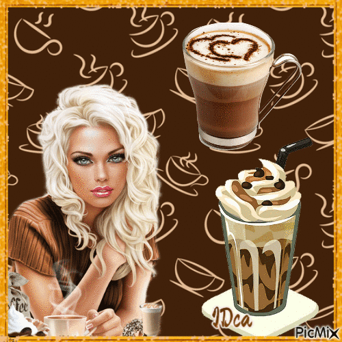 Café chocolat ou cappuccino ?? - Free animated GIF