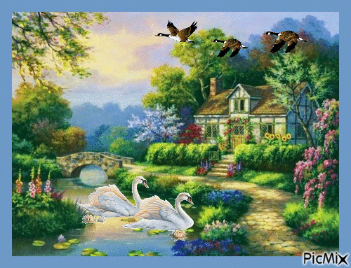 paysage tranquille - Ingyenes animált GIF
