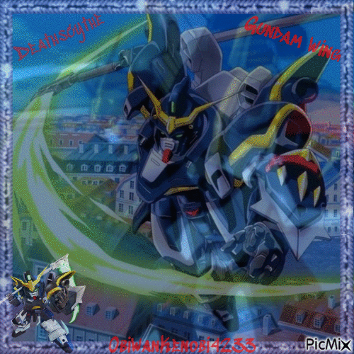 Gundam Deathscythe - Безплатен анимиран GIF