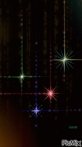 estrellas multicolor - Безплатен анимиран GIF