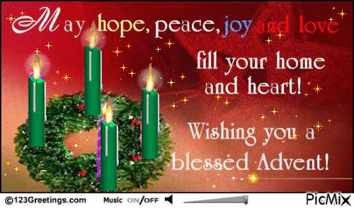 blessed advent - GIF animate gratis