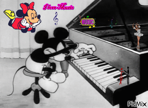 I Love Music - Darmowy animowany GIF