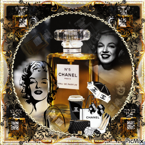 Marilyn Monroe, Chanel N° 5 - GIF animado gratis