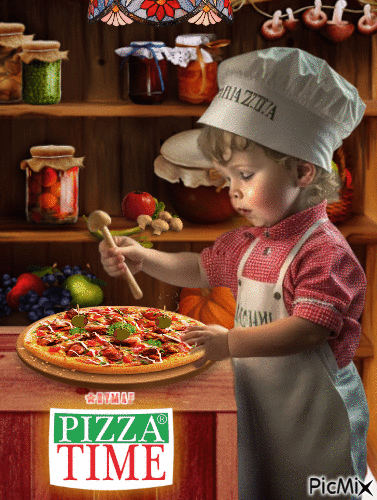 Pizza Time - GIF animado grátis