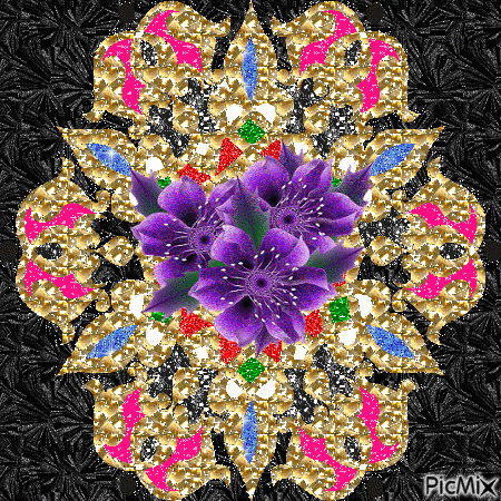 fleur arabesque - Gratis geanimeerde GIF