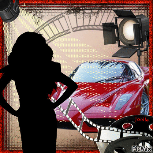 Star voiture rouge ! - GIF animate gratis