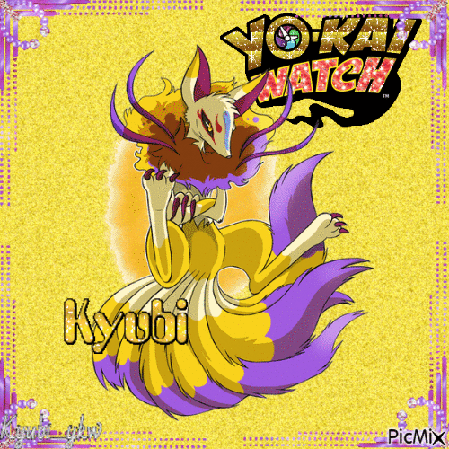 Kyubi yo-kai watch - GIF animé gratuit