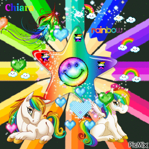 rainbow fantasy 24 - 無料のアニメーション GIF