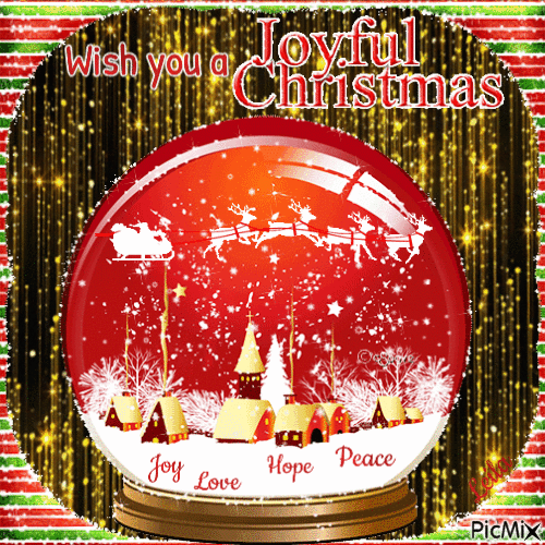 Wish you a Joyful Christmas 2 - GIF เคลื่อนไหวฟรี