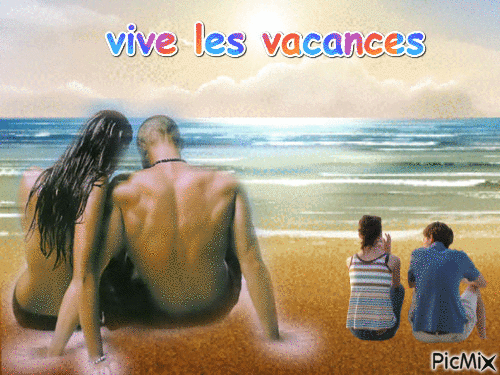 vive les vacances - Бесплатный анимированный гифка