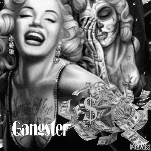 Gangster Marilyn Monroe - GIF animasi gratis