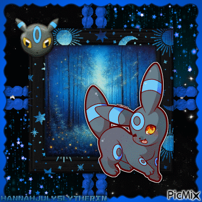 ♦Shiny Umbreon in the Firefly Forest♦ - GIF animado grátis