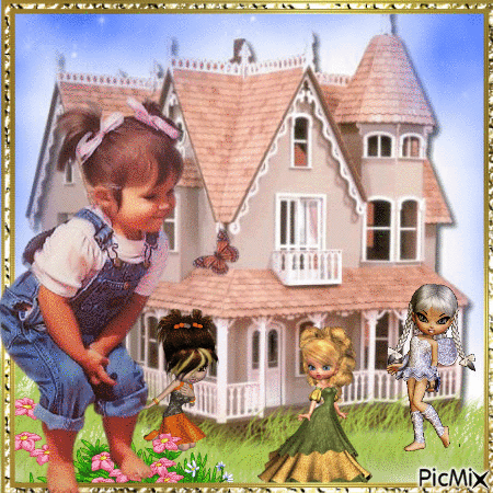 Maison de poupée - GIF animado grátis