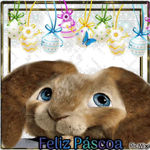 Feliz Páscoa - GIF animado grátis