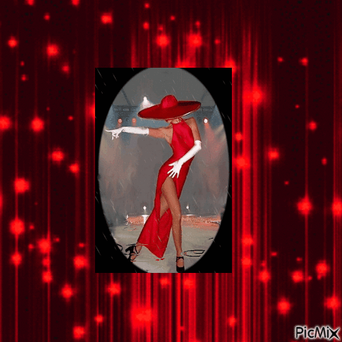 Lady in Red - GIF animé gratuit