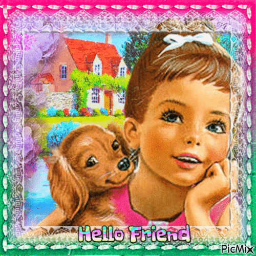 Hello Friend - Ingyenes animált GIF