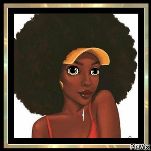 Belleza africana. - GIF animate gratis