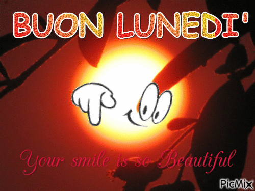 BUON LUNEDI' - Бесплатный анимированный гифка