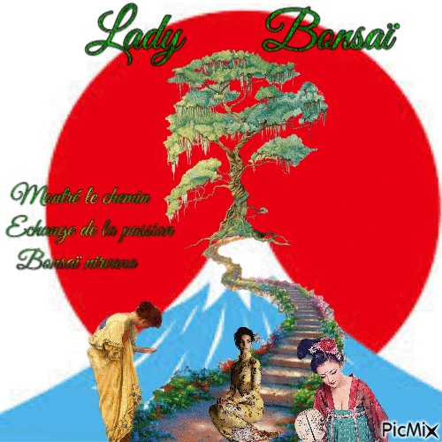 lady bonsaï - Бесплатный анимированный гифка