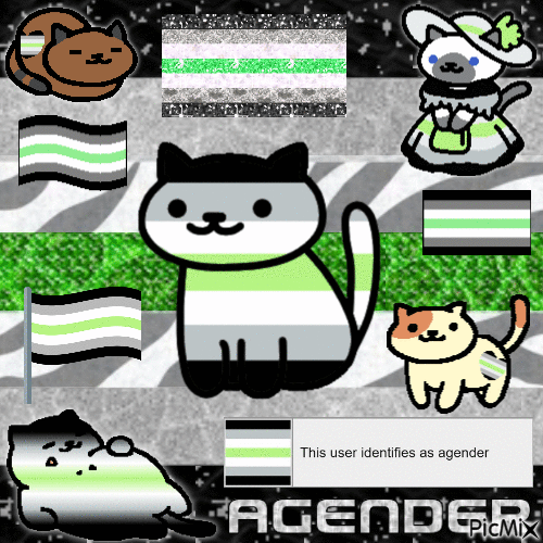 agender pride - Free animated GIF