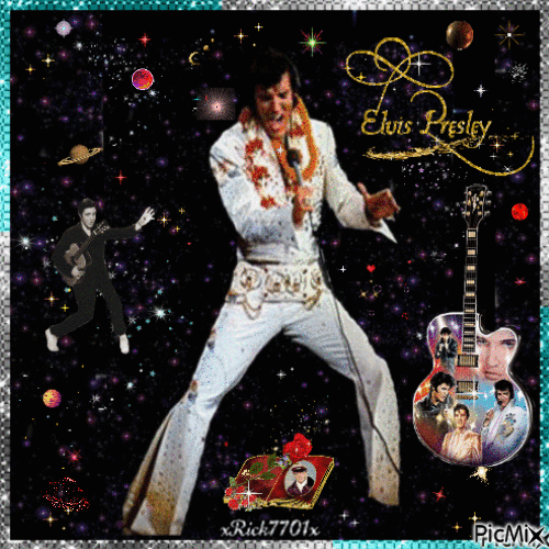 🎸🎸 Elvis Presley  🎸🎸 - Бесплатни анимирани ГИФ