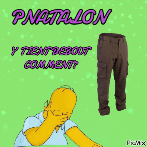 Pantalon - Бесплатный анимированный гифка