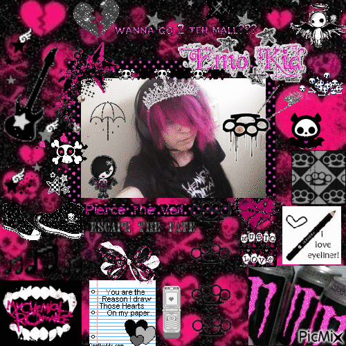 Emo Myspace Background 26 - Бесплатный анимированный гифка