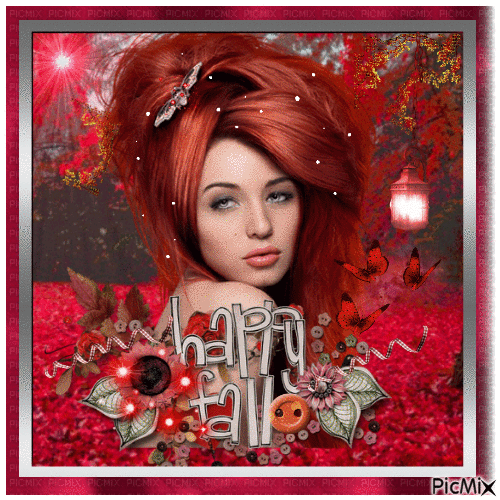 ¤ø, RED AND ROMANTIC AUTUMN ¤ø,¸ - Gratis animeret GIF