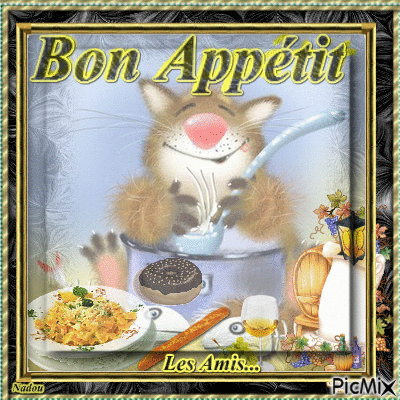 Bon appétit les amis - Δωρεάν κινούμενο GIF