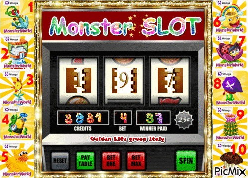 monster slot - 免费动画 GIF