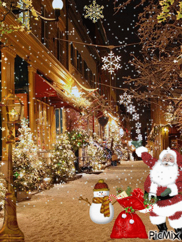 Navidad nevada - Free animated GIF