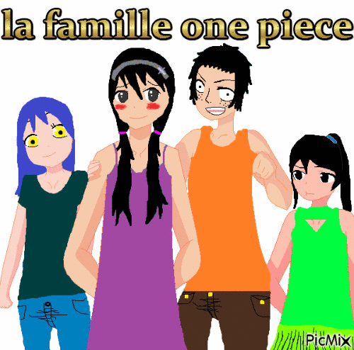 la famille one piece - Gratis geanimeerde GIF