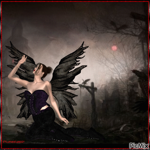 L'ange noir. - GIF animasi gratis