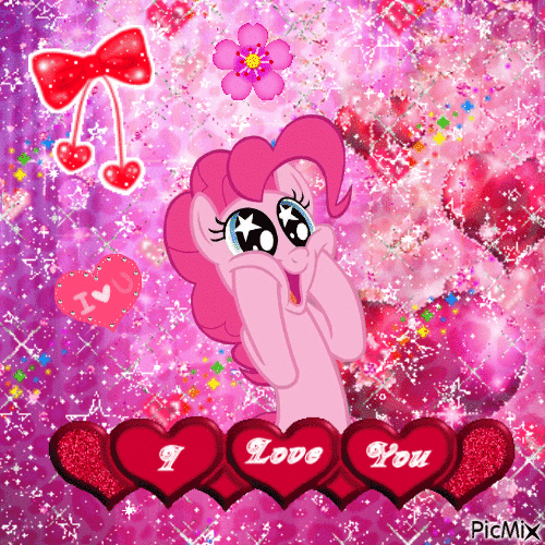 Lovecore Pinkie - GIF animé gratuit