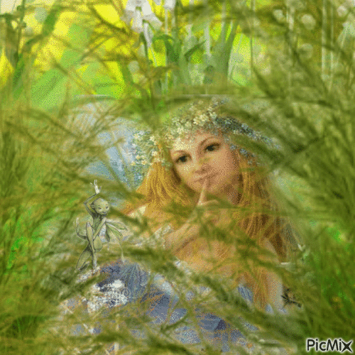 Grass fairy - GIF animé gratuit