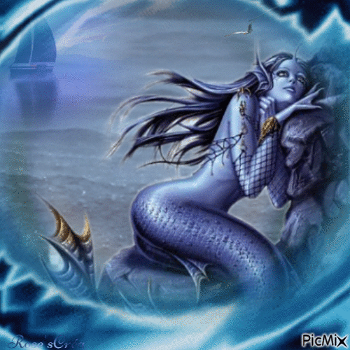 Sirène effrayée - Nemokamas animacinis gif