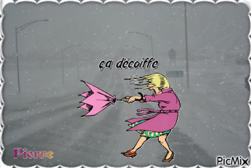 tempête du mois de mars au québec - Zdarma animovaný GIF