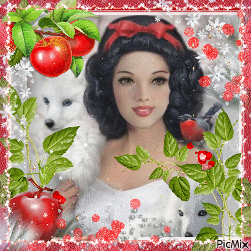 Snow White's favorite fruit - Ingyenes animált GIF